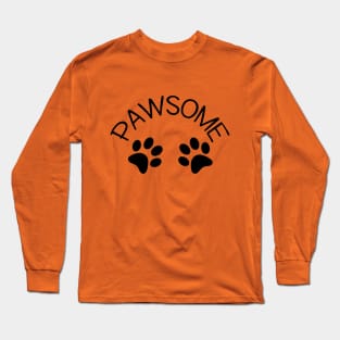 COOL PAWSOME PAW PRINT DESIGN DOG CAT PET LOVERS Long Sleeve T-Shirt